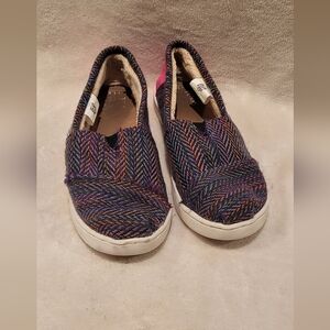 TOMS Alpargata slip-on shoes with a herringbone pattern